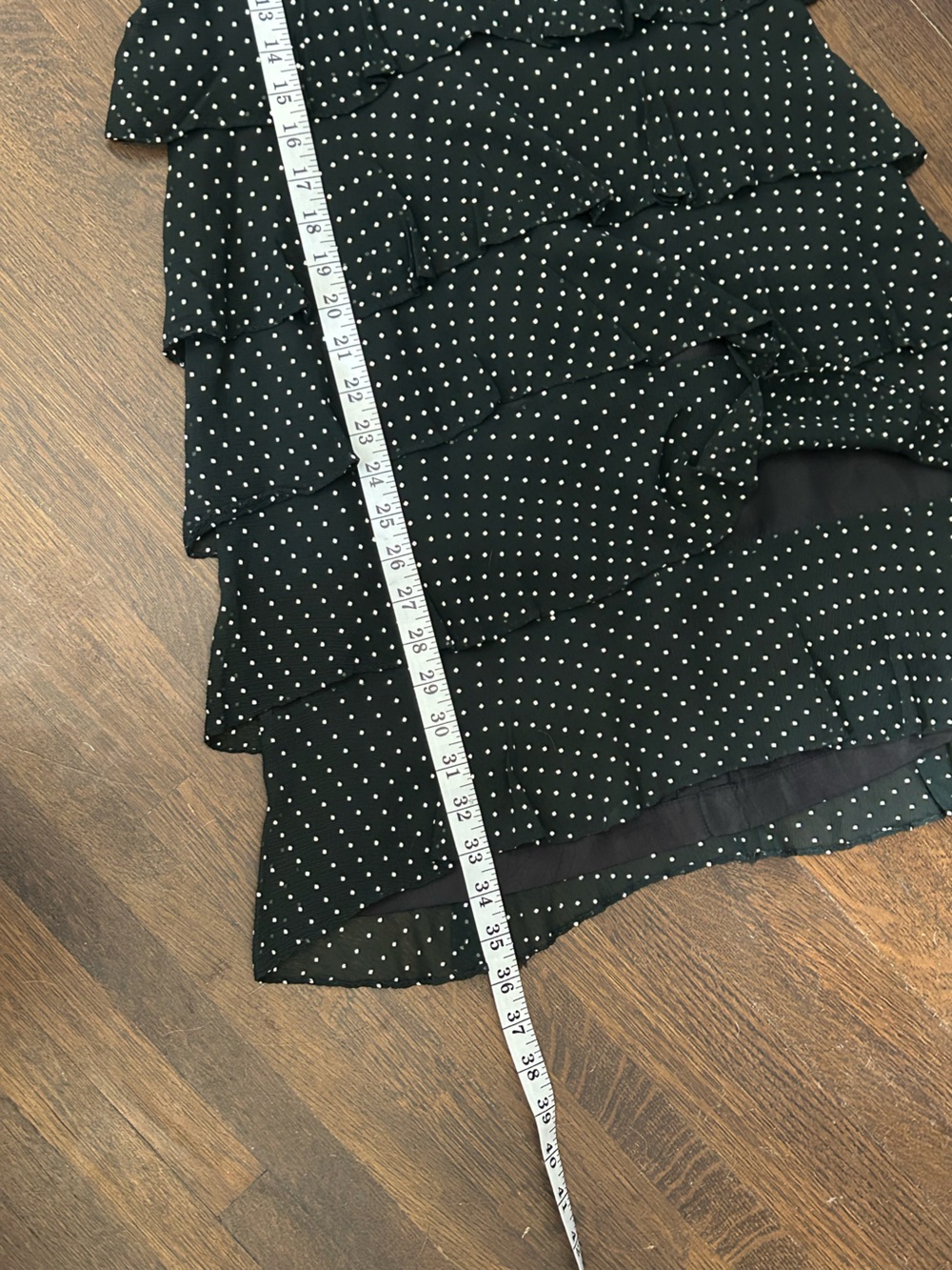 Vintage Young Edwardian Swiss Dot ruffled dress S - Picture 8 of 9